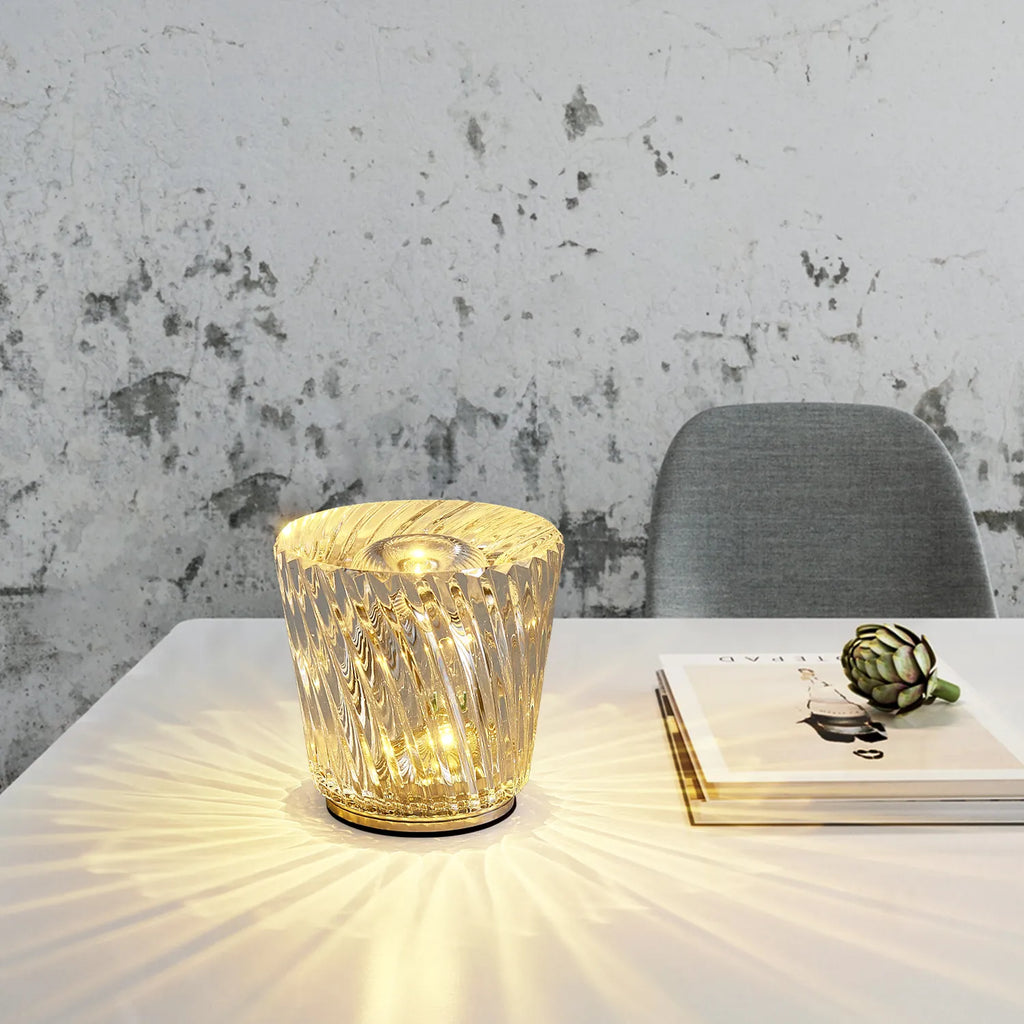 Crystal Diamond Atmosphere Ambient Modern Table Lamp - view 6