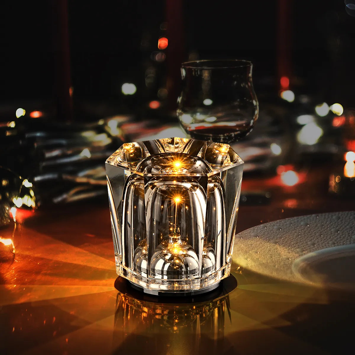 Crystal Diamond Atmosphere Ambient Modern Table Lamp - view 8