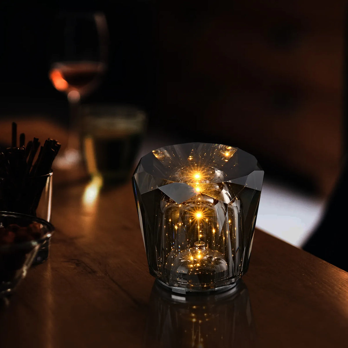 Crystal Diamond Atmosphere Ambient Modern Table Lamp - view 9
