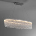 Silver Aluminum Chain Chrome Tassel LED Chandelier - view 1