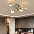 Semi Flush Mount Lighting Black LED Modern Ceiling Lights - view 3