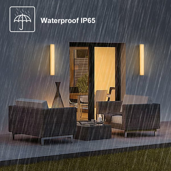 Minimalist Flush Mount Rectangular LED Outdoor Wall Sconce - view 3