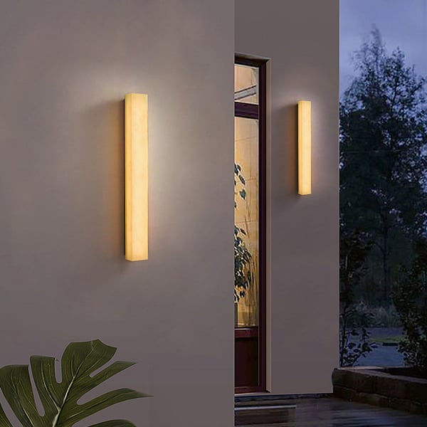 Minimalist Flush Mount Rectangular LED Outdoor Wall Sconce - view 5