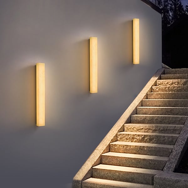 Minimalist Flush Mount Rectangular LED Outdoor Wall Sconce - view 6