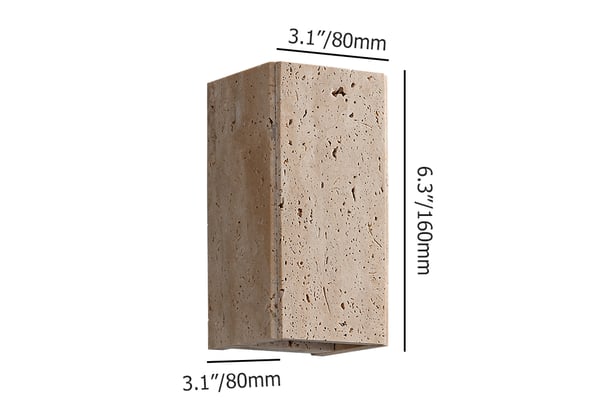 Yellow Spot Marble Modern Flush Mount LED Outdoor Wall Sconce - view 13