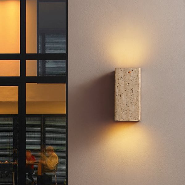 Yellow Spot Marble Modern Flush Mount LED Outdoor Wall Sconce - view 4