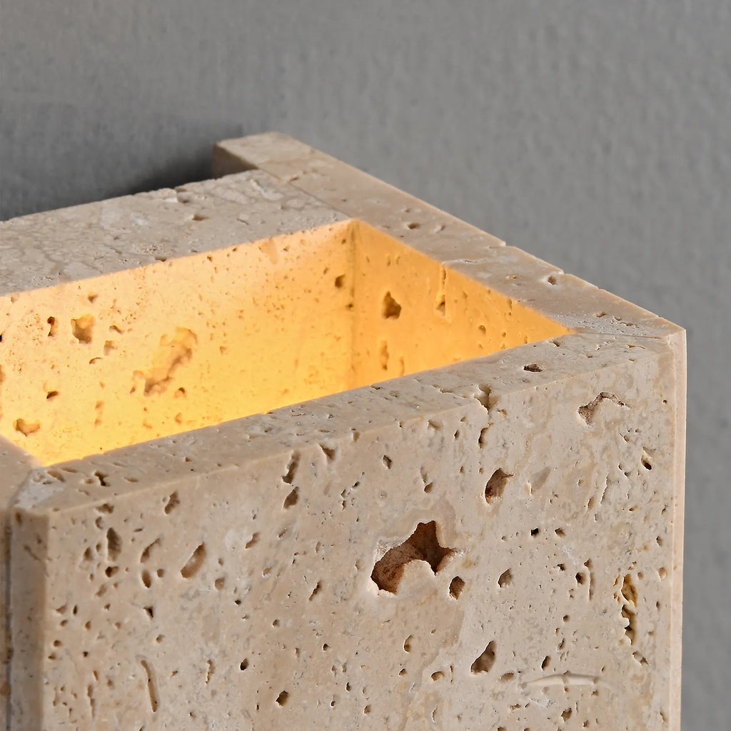 Yellow Spot Marble Modern Flush Mount LED Outdoor Wall Sconce - view 9