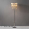 Chrome Tassel Round Shade Minimalist LED Floor Lamp - view 1