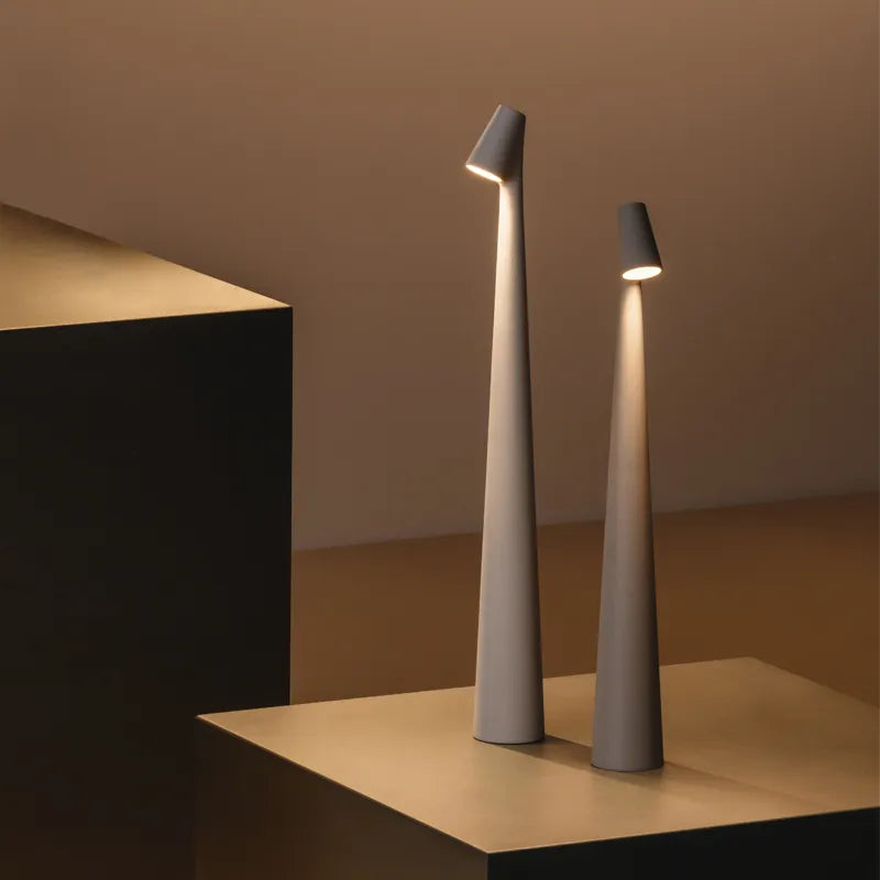 Conical Stem Rechargeable Minimalist LED Table Light - view 1