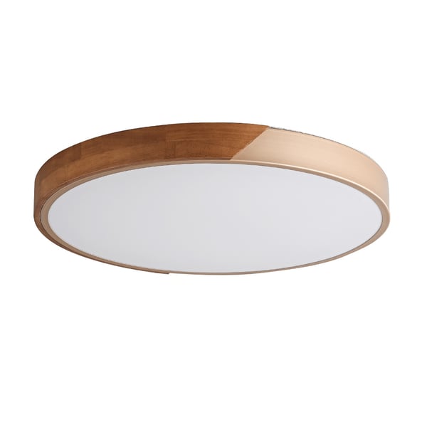Nordic Flush Mount Wood Round LED Ceiling Lights Modern - view 5