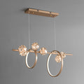 Bubi Gold Amber Glass Bubble LED Island Light Fixtures - view 1