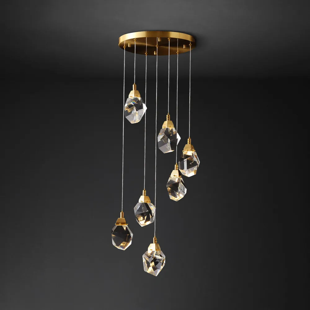 LED Foyer Entryway 7-Light Chandelier Modern Crystal Light - view 1