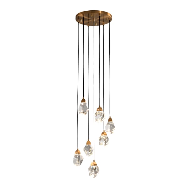 LED Foyer Entryway 7-Light Chandelier Modern Crystal Light - view 13