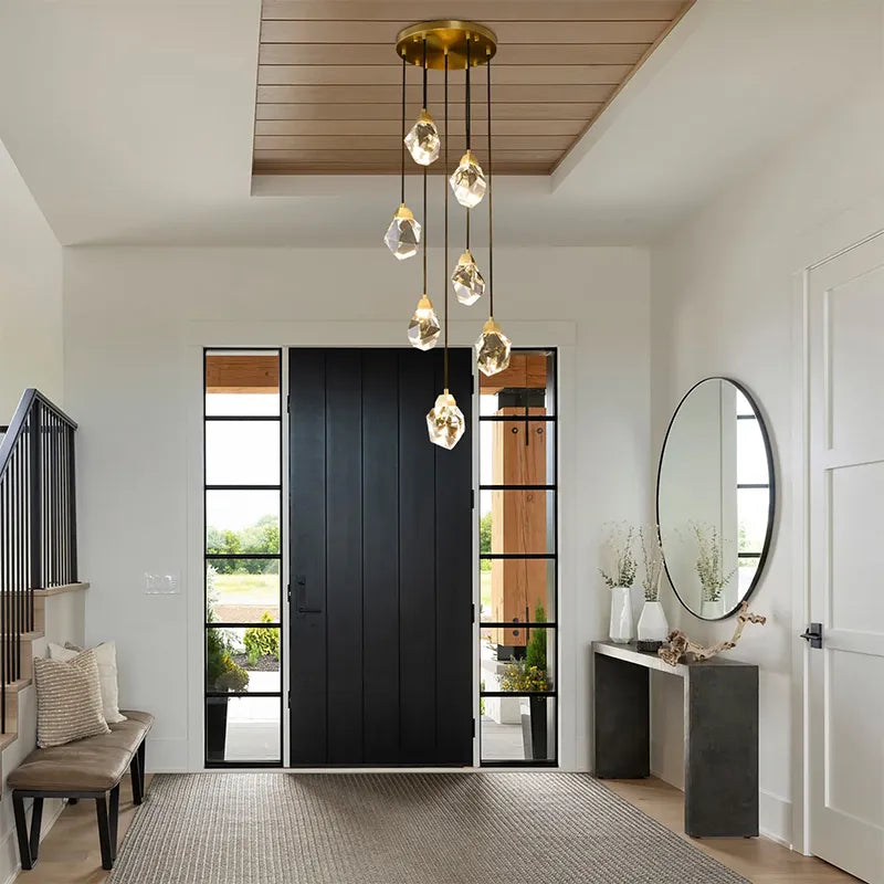 LED Foyer Entryway 7-Light Chandelier Modern Crystal Light - view 2