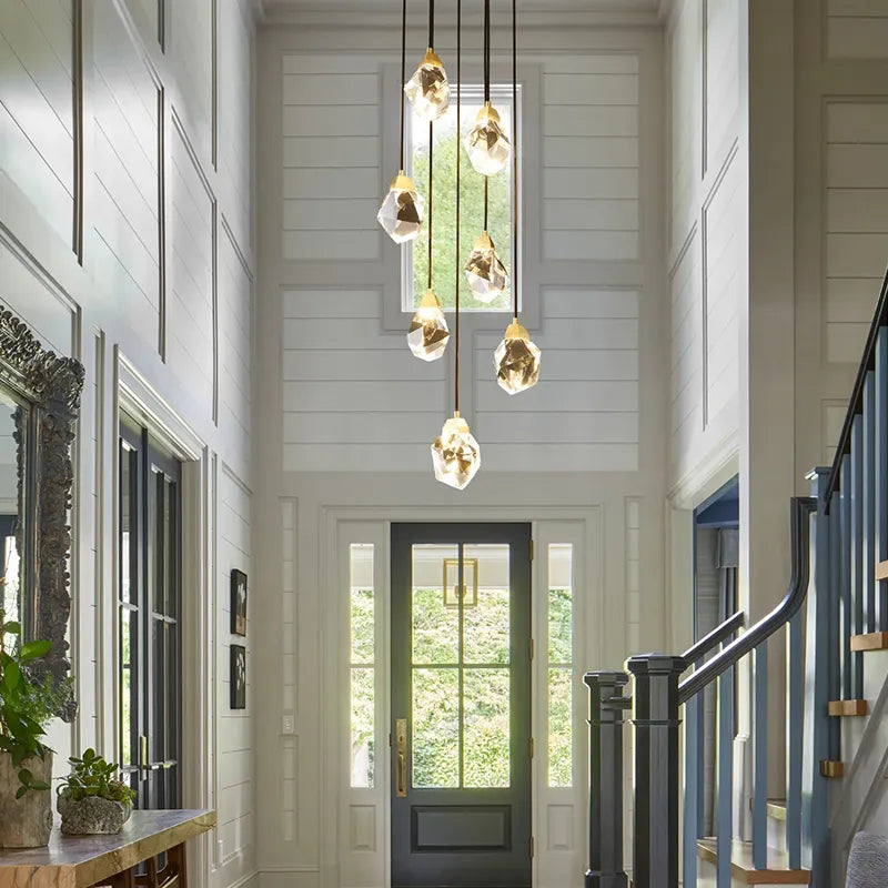 LED Foyer Entryway 7-Light Chandelier Modern Crystal Light - view 4