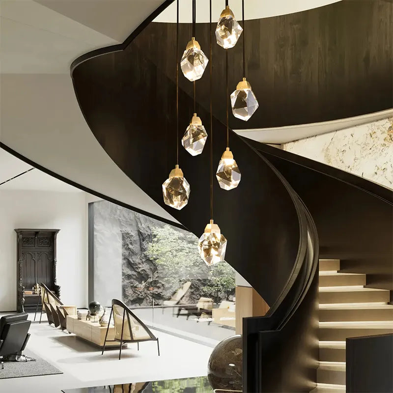 LED Foyer Entryway 7-Light Chandelier Modern Crystal Light - view 6