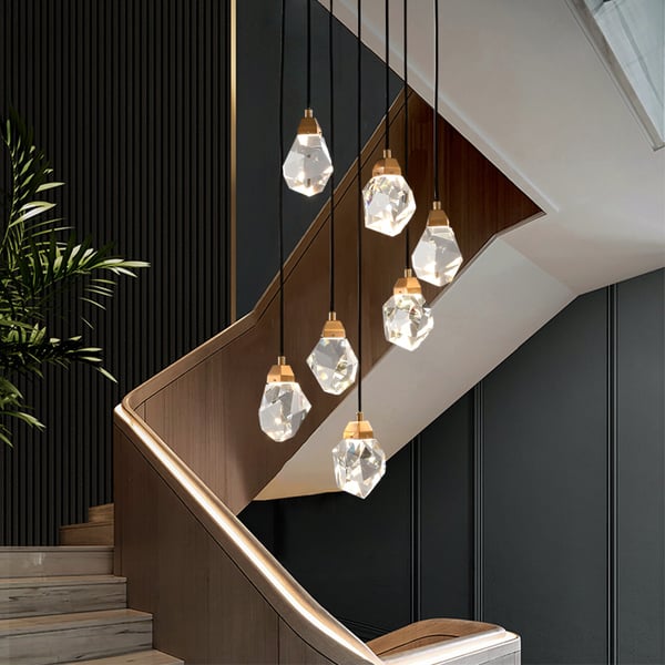 LED Foyer Entryway 7-Light Chandelier Modern Crystal Light - view 7