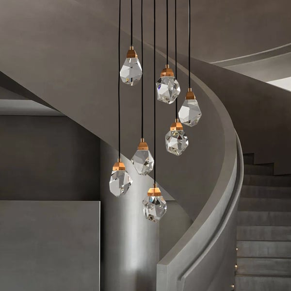 LED Foyer Entryway 7-Light Chandelier Modern Crystal Light - view 8