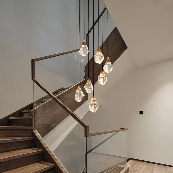 LED Foyer Entryway 7-Light Chandelier Modern Crystal Light - view 9