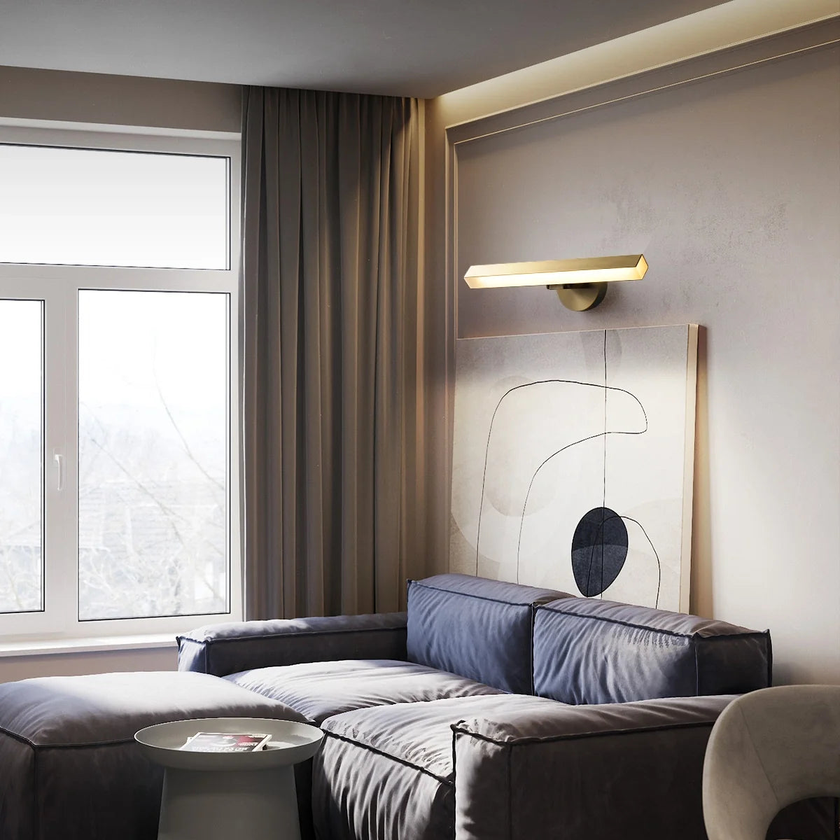 Cale(E) IP44 Modern Solid Brass LED Bathroom Lighting - view 5