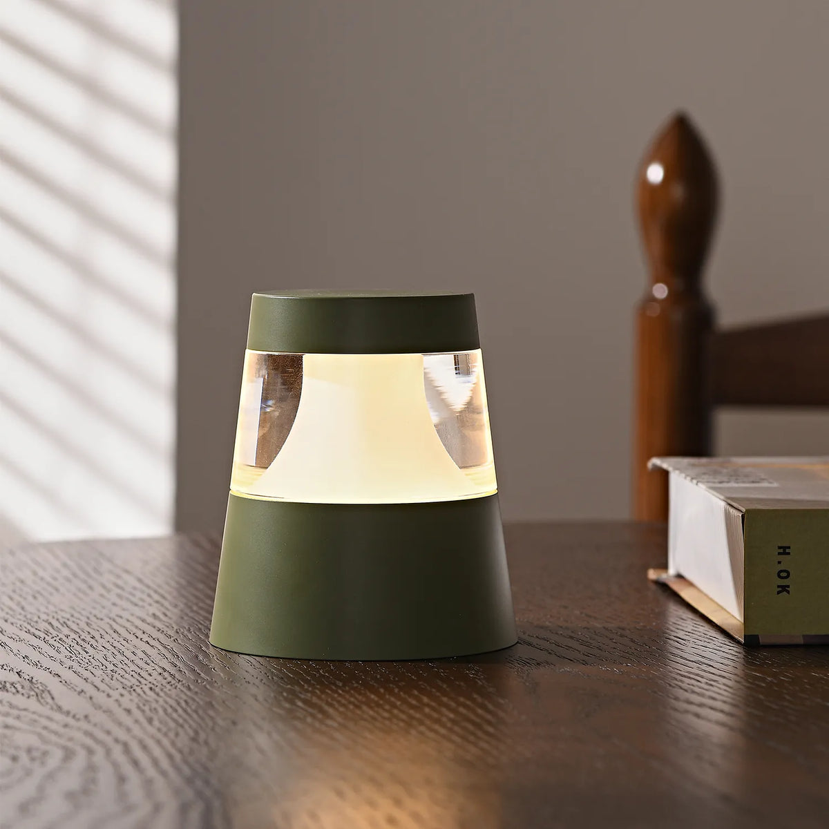LED Colorful Portable Chargeable Round Nightstand Lamps - view 3