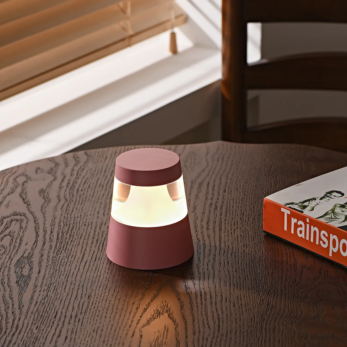 LED Colorful Portable Chargeable Round Nightstand Lamps - view 4
