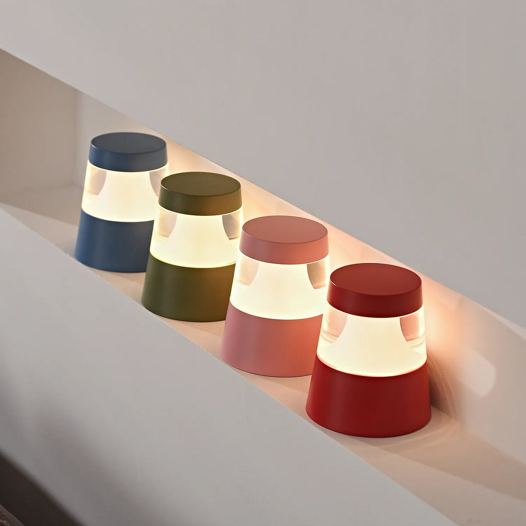 LED Colorful Portable Chargeable Round Nightstand Lamps - view 8