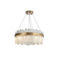 Revel Round Tiered Gold And Clear Glass Chandelier - view 8