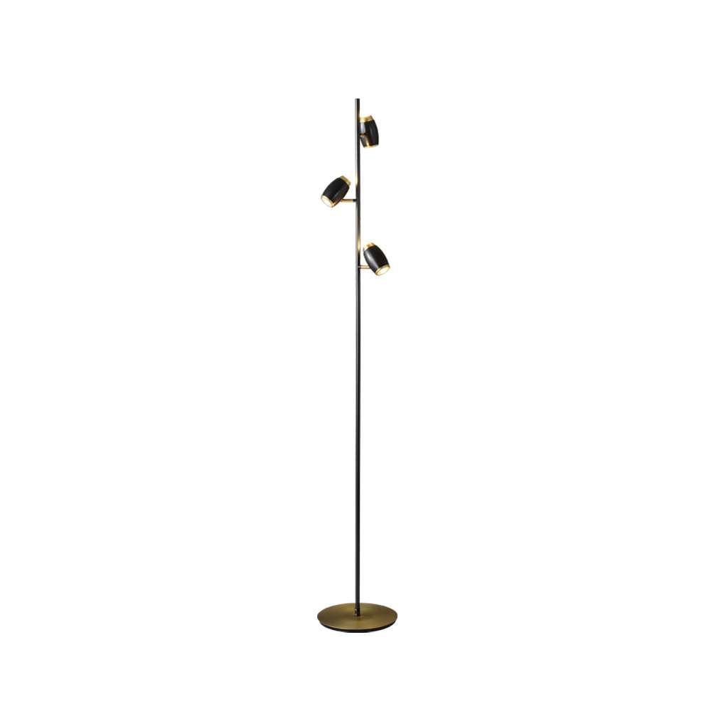 Dawn Engine Modern 3-Light Spot Light Black LED Floor Lamp - view 8