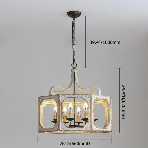 Light in the Space Rustic Lantern 8-Light LED Candle Chandelier - view 10