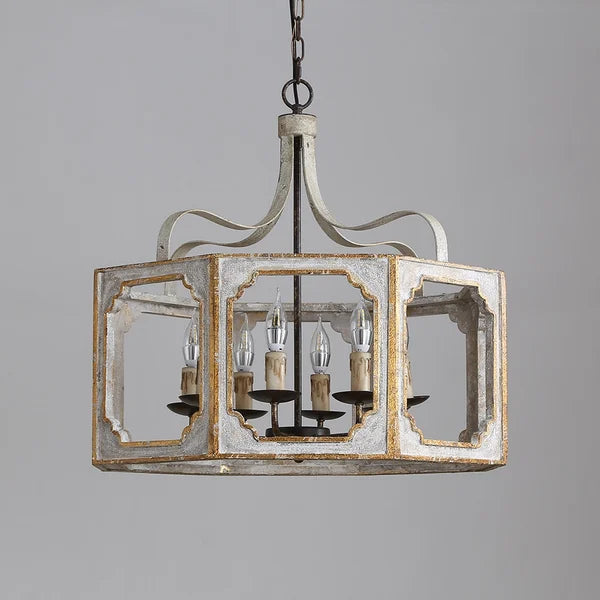 Light in the Space Rustic Lantern 8-Light LED Candle Chandelier - view 5