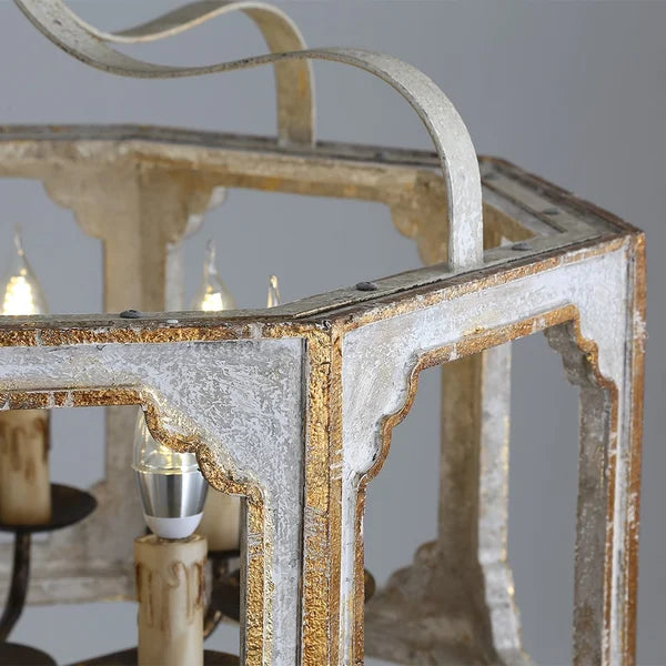 Light in the Space Rustic Lantern 8-Light LED Candle Chandelier - view 6
