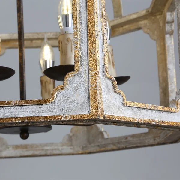 Light in the Space Rustic Lantern 8-Light LED Candle Chandelier - view 8