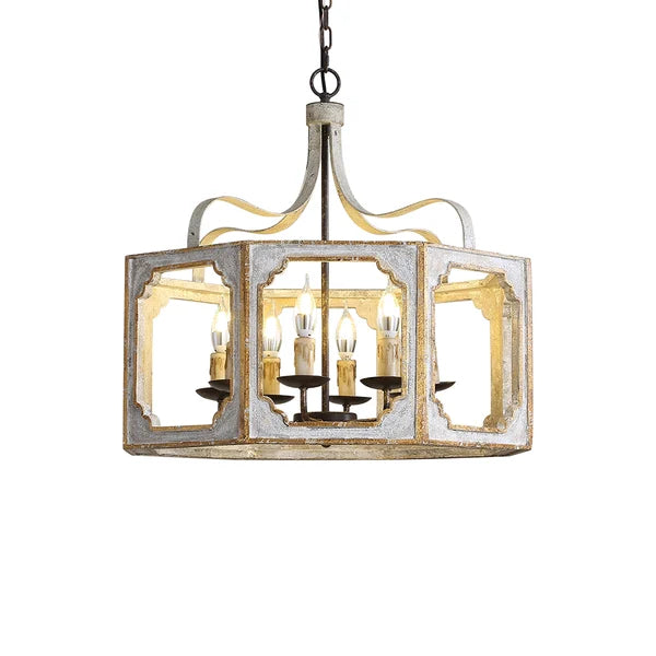 Light in the Space Rustic Lantern 8-Light LED Candle Chandelier - view 9