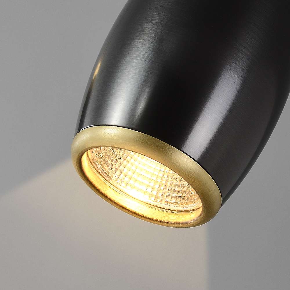 Jacarra Modern Adjustable Black Linear Led Chandelier - view 6