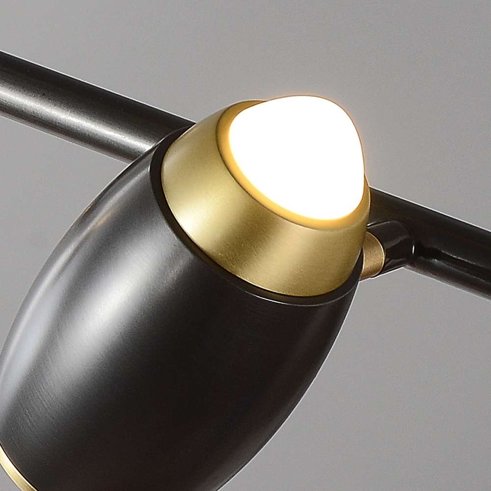 Jacarra Modern Adjustable Black Linear Led Chandelier - view 7