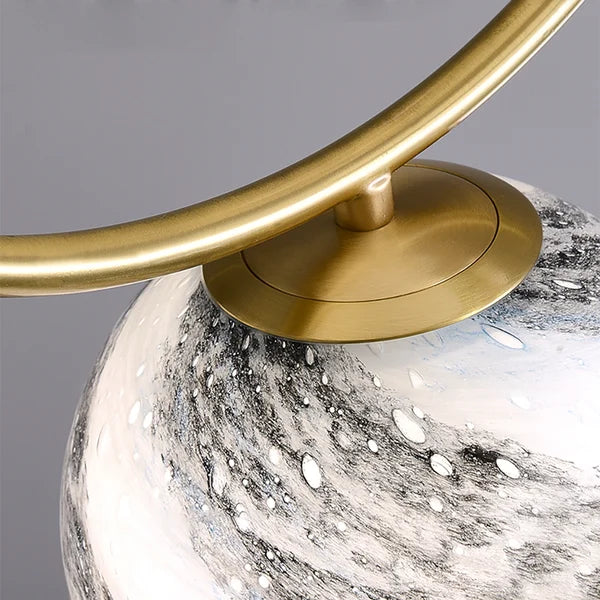 Creative Modern Brass Rotating Planet Round Chandelier - view 6
