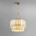 Madelyn Modern 5-Light Round Faceted Capiz Chandelier - view 1