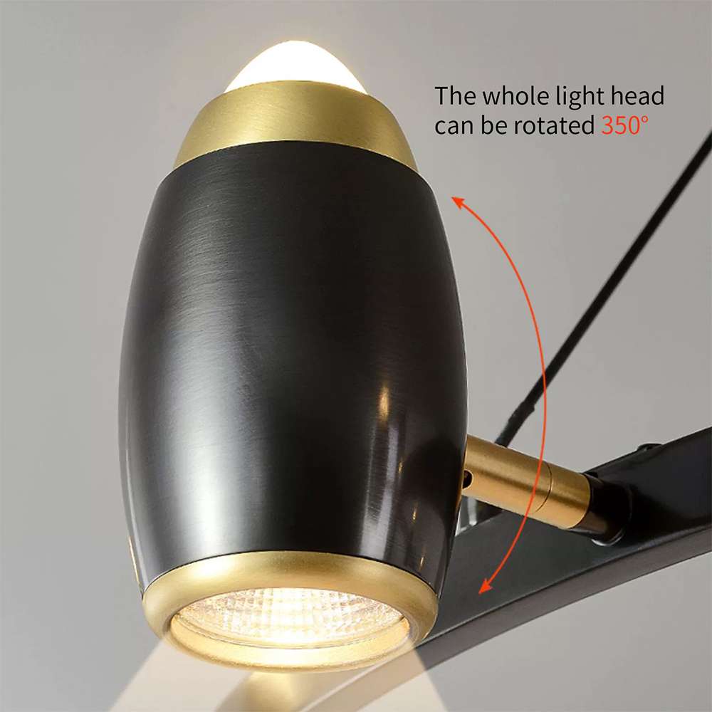 Integrated LED Modern 40 3/5" Dia Black Round Chandelier - view 7