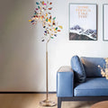 Stunning Gold Art Deco Color Agate Tree Floor Lamp - view 1