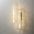 Glam Crystal Shade 2-Light Chrome LED Bedroom Wall Sconces - view 1