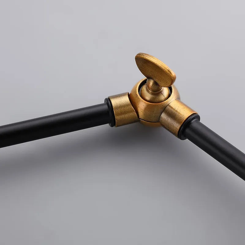 Retro Black Double Swing Arm Metal Bell Wall Lighting - view 8