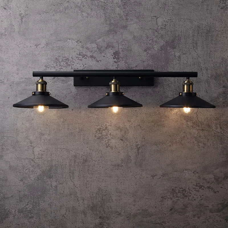 Tray Black Metal Linear Modern Industrial Wall Sconces - view 1