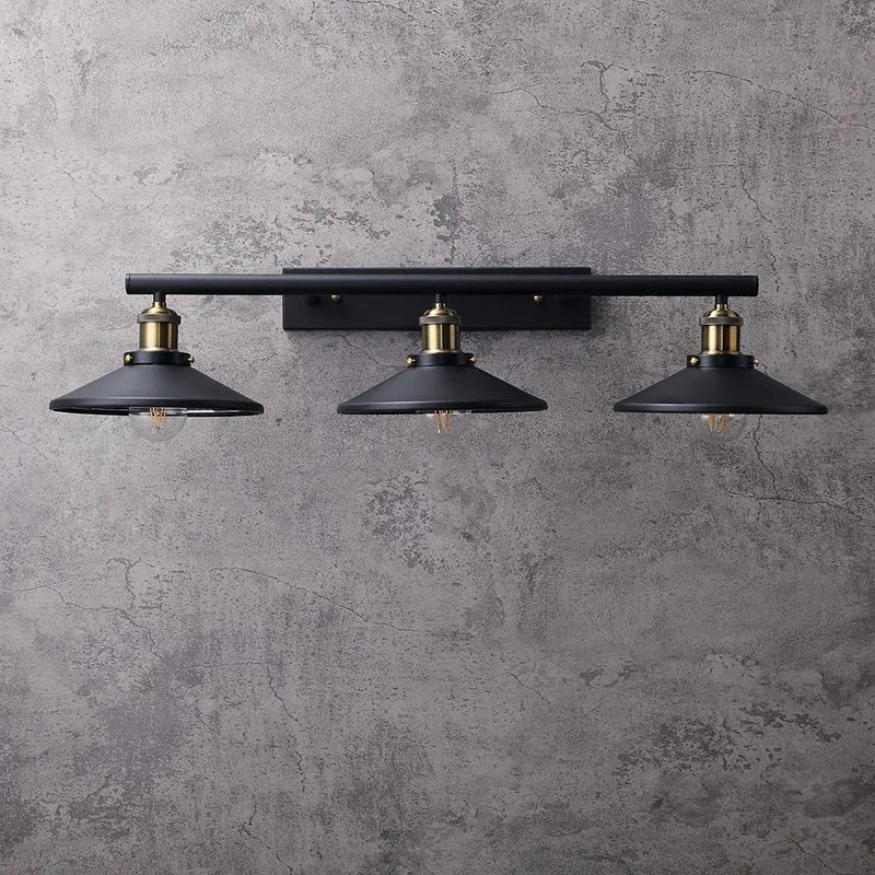 Tray Black Metal Linear Modern Industrial Wall Sconces - view 2