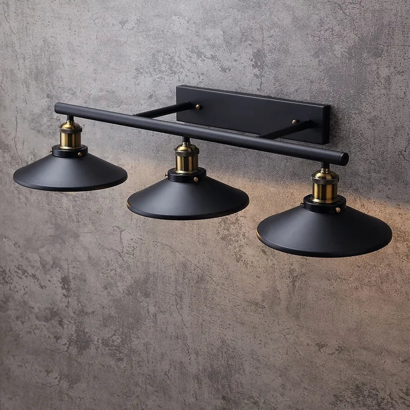 Tray Black Metal Linear Modern Industrial Wall Sconces - view 4