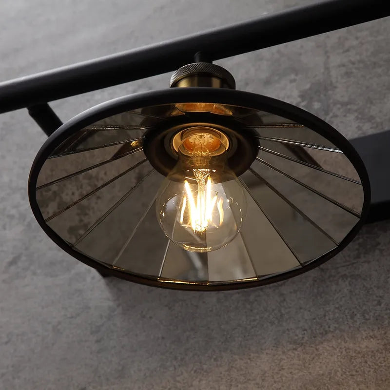Tray Black Metal Linear Modern Industrial Wall Sconces - view 9