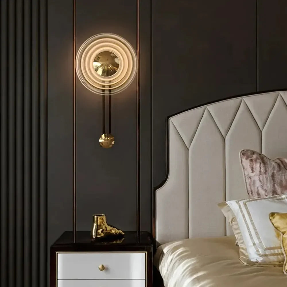 Mid-Century Decorative Round LED Rustic Wall Sconces - view 3