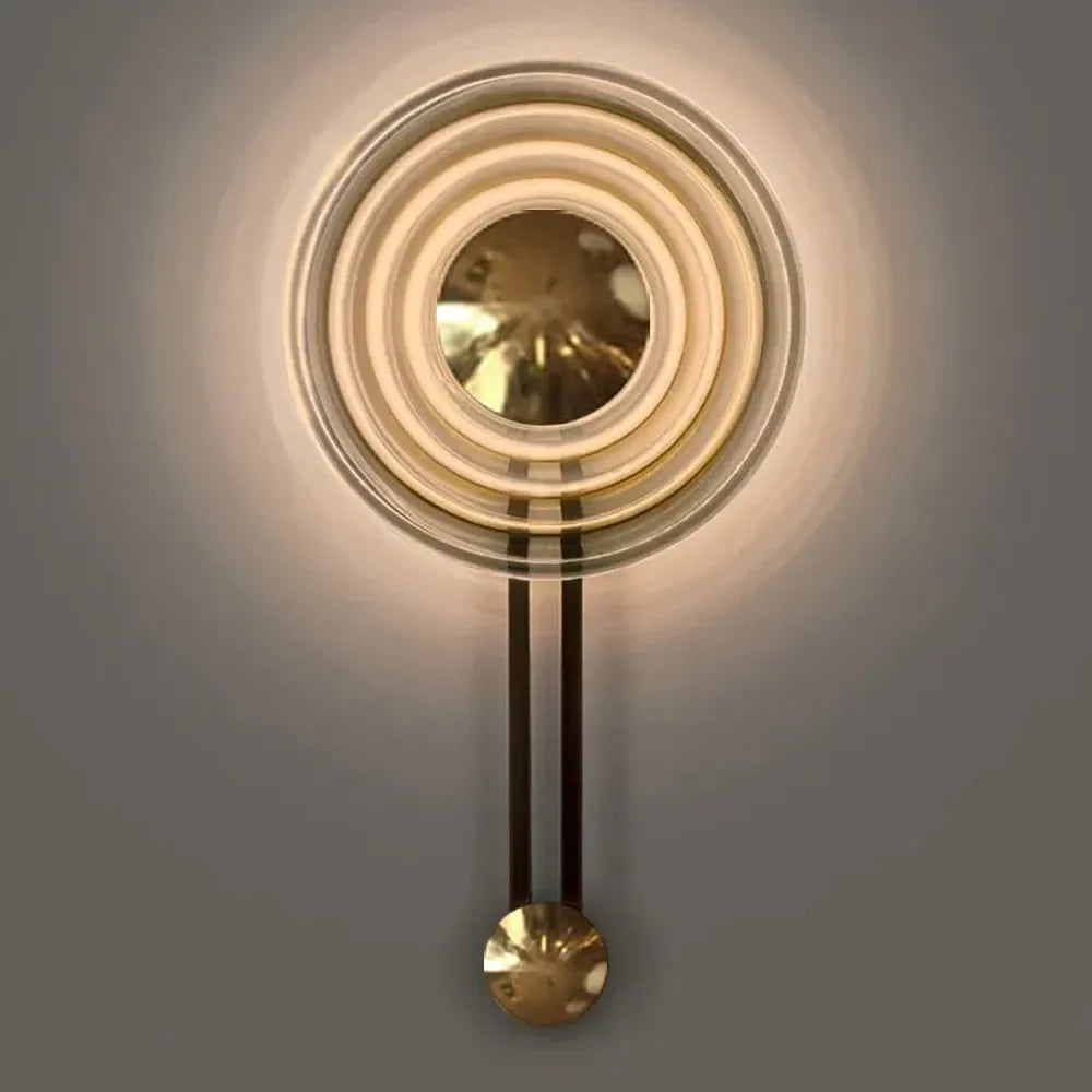 Mid-Century Decorative Round LED Rustic Wall Sconces - view 5