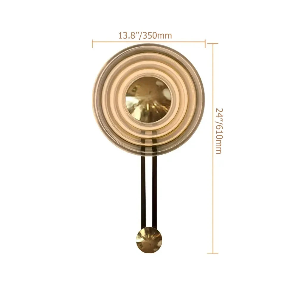 Mid-Century Decorative Round LED Rustic Wall Sconces - view 7