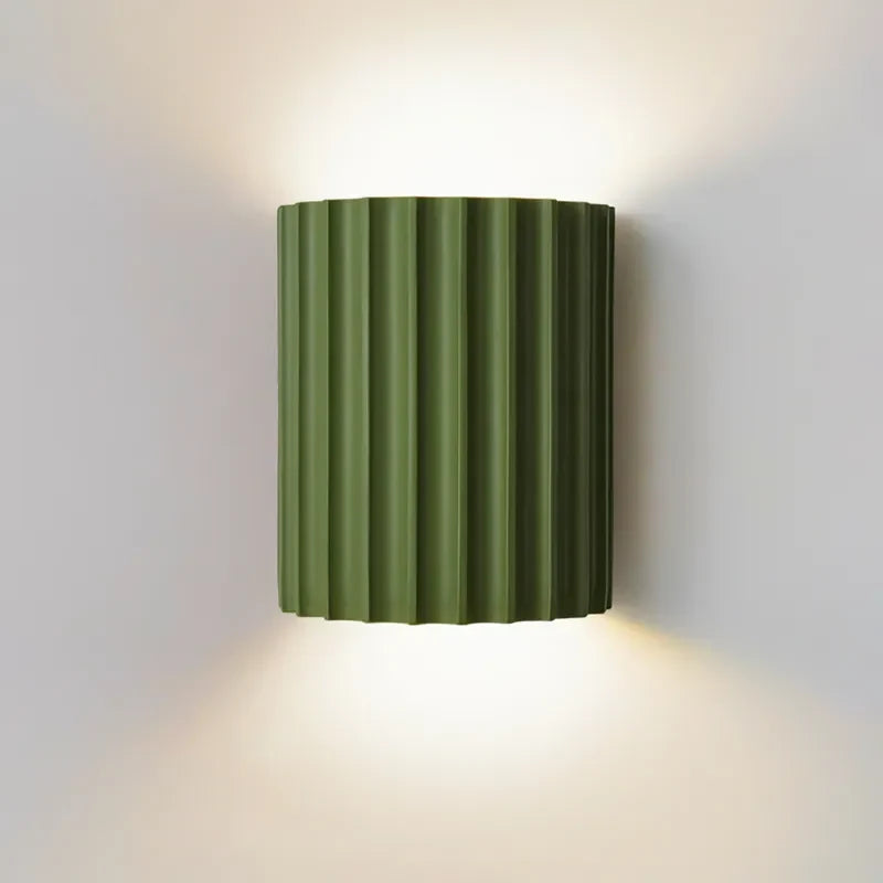 Green Half-Circle Resin 2-Light Modern Wall Sconces - view 1